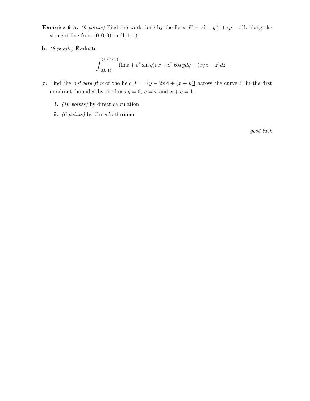 MATH 201 Exam 2, Fall 2009, page 2