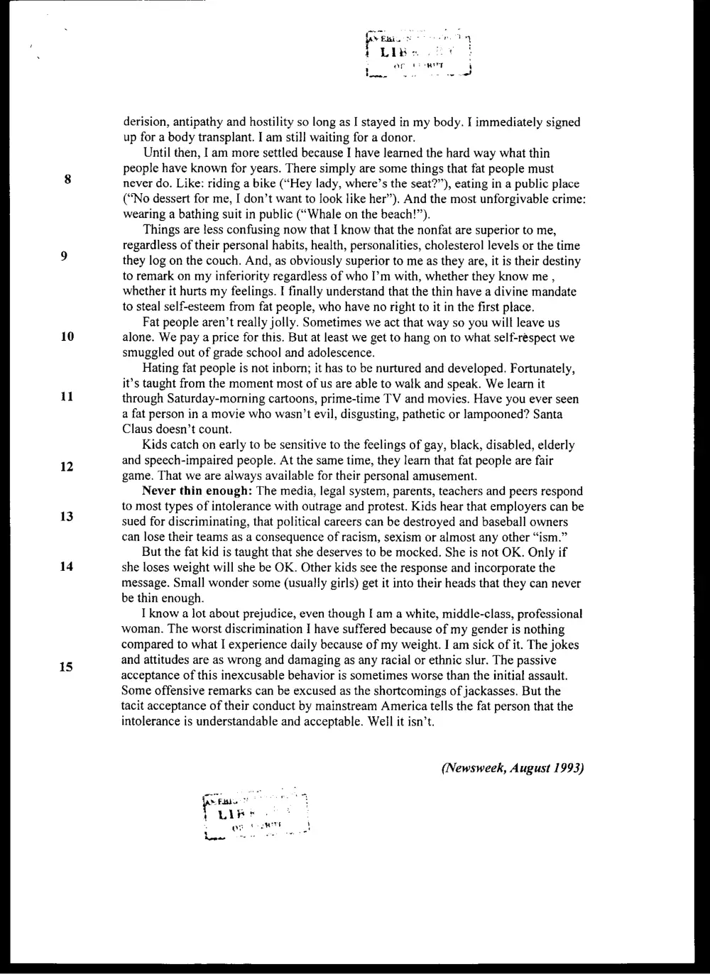 ENG 102 Final, Spring 2005, page 2