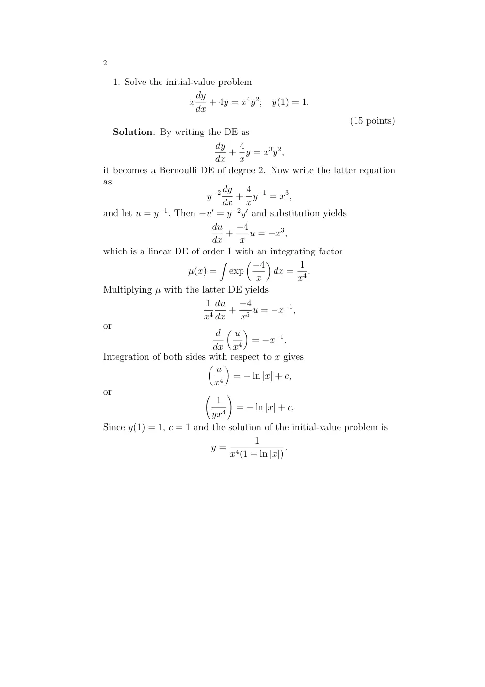 MATH 202 Exam 2, Spring 2002, page 2