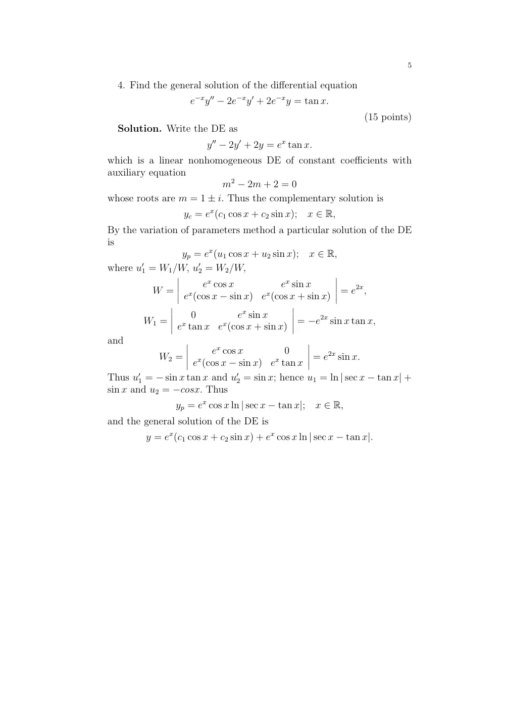 MATH 202 Exam 2, Spring 2002, page 5