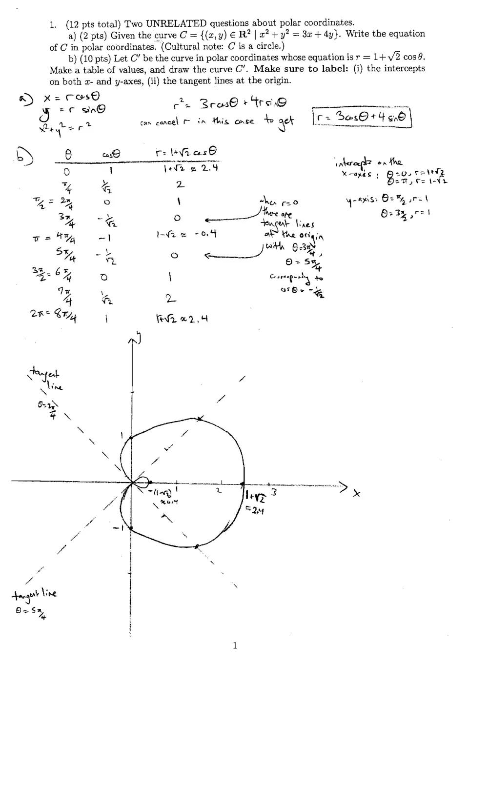 MATH 201 Exam 2 With Solution, Fall 2010, page 3