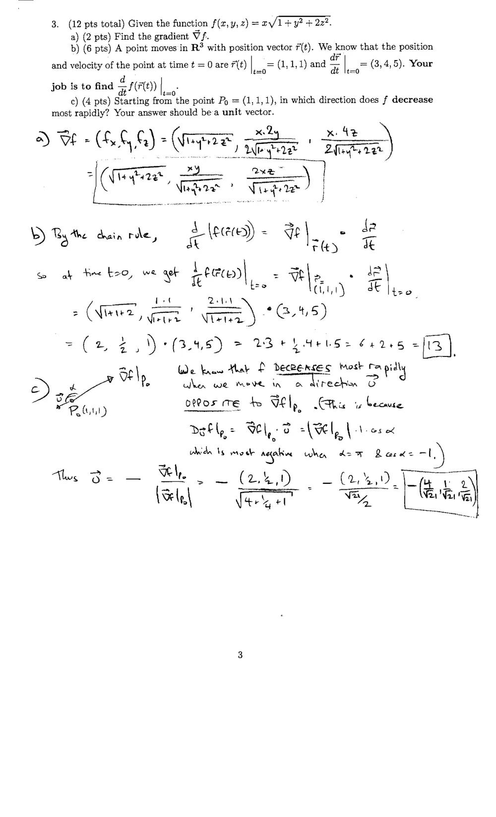 MATH 201 Exam 2 With Solution, Fall 2010, page 5