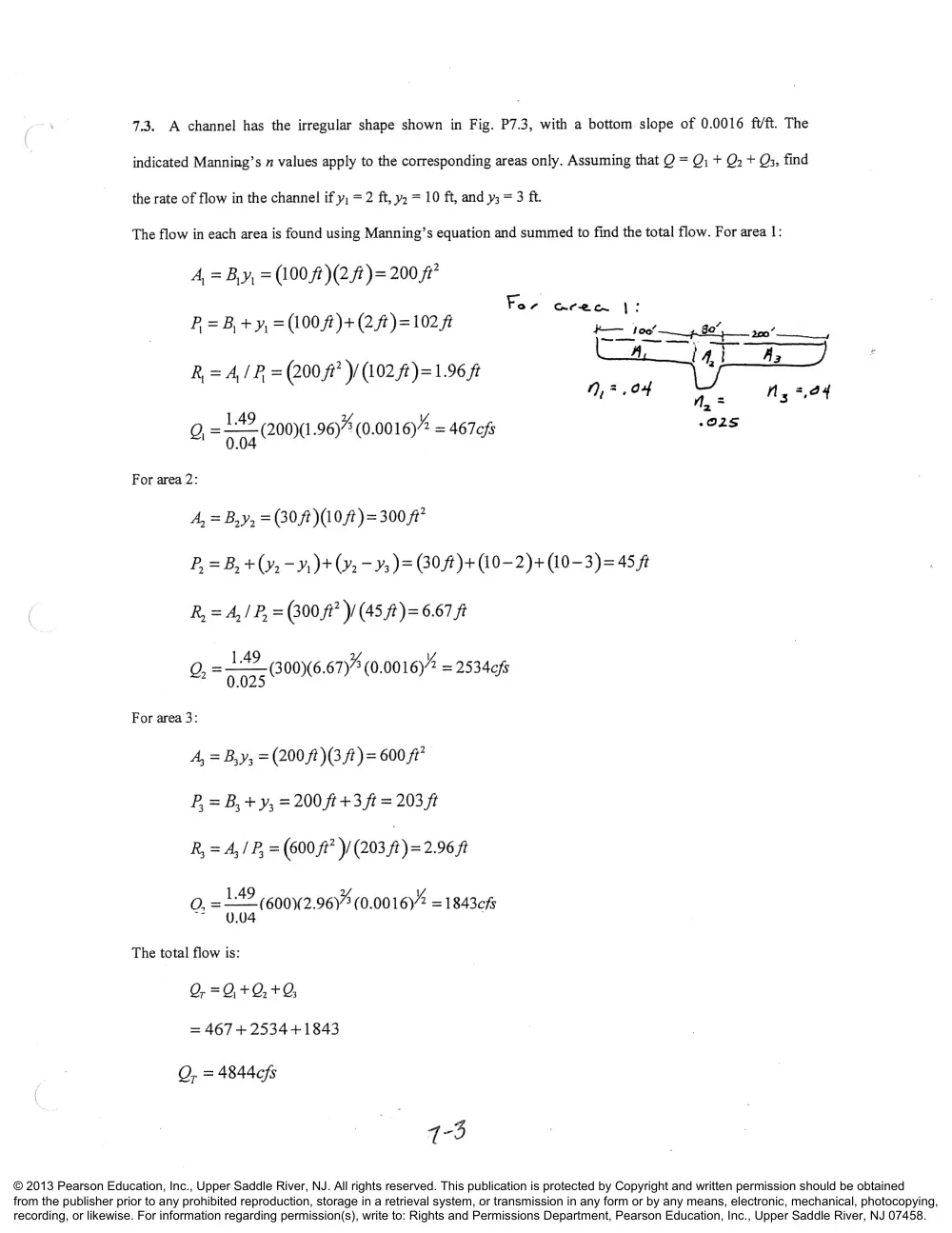 CIVE 441 Chapter 7 Solution, Fall 2015, page 3
