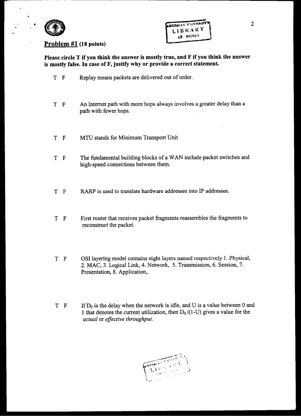 CMPS 284 Final, Fall 2003, page 2