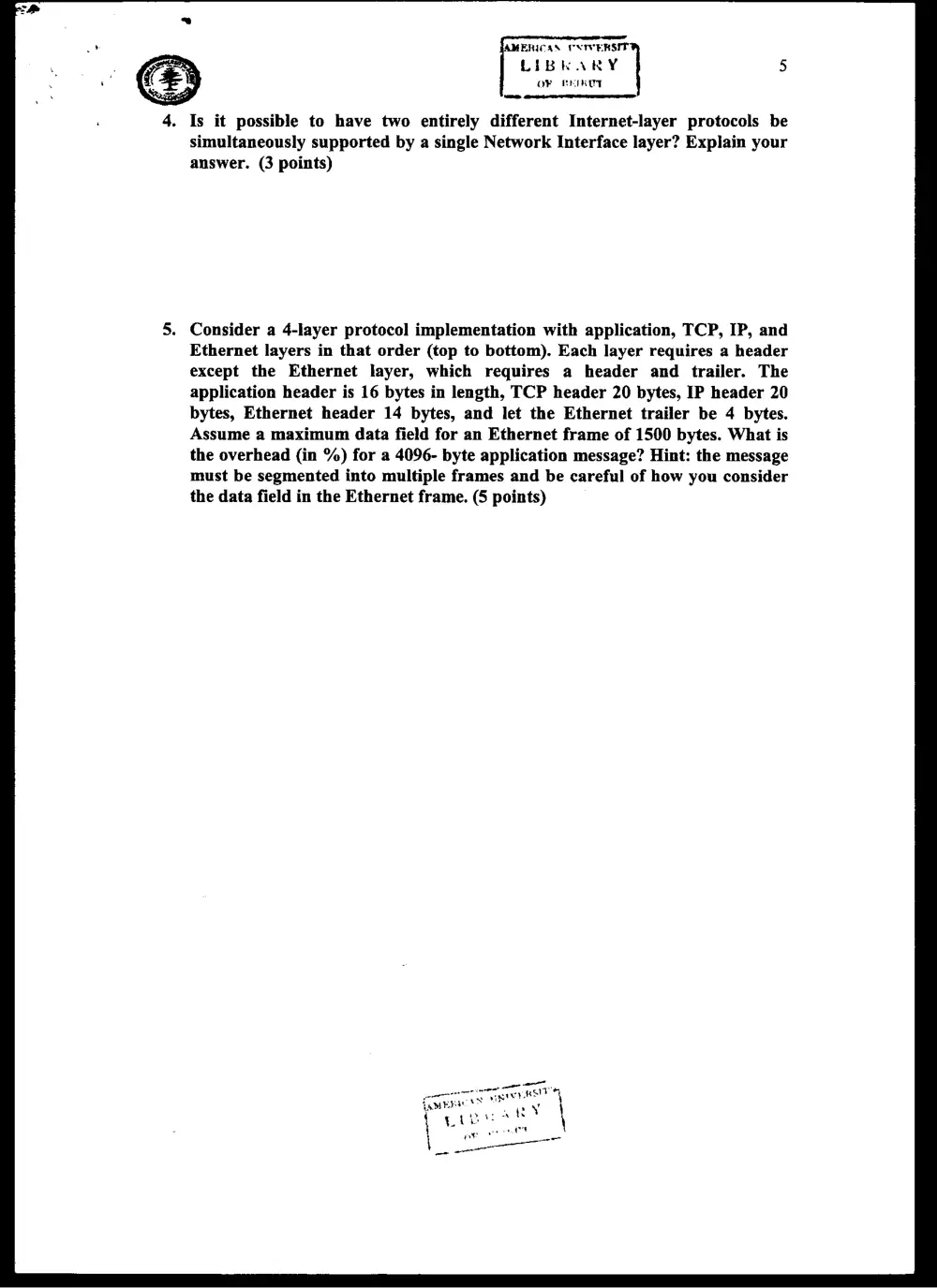 CMPS 284 Final, Fall 2003, page 5