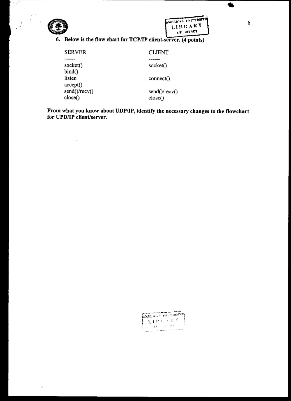 CMPS 284 Final, Fall 2003, page 6