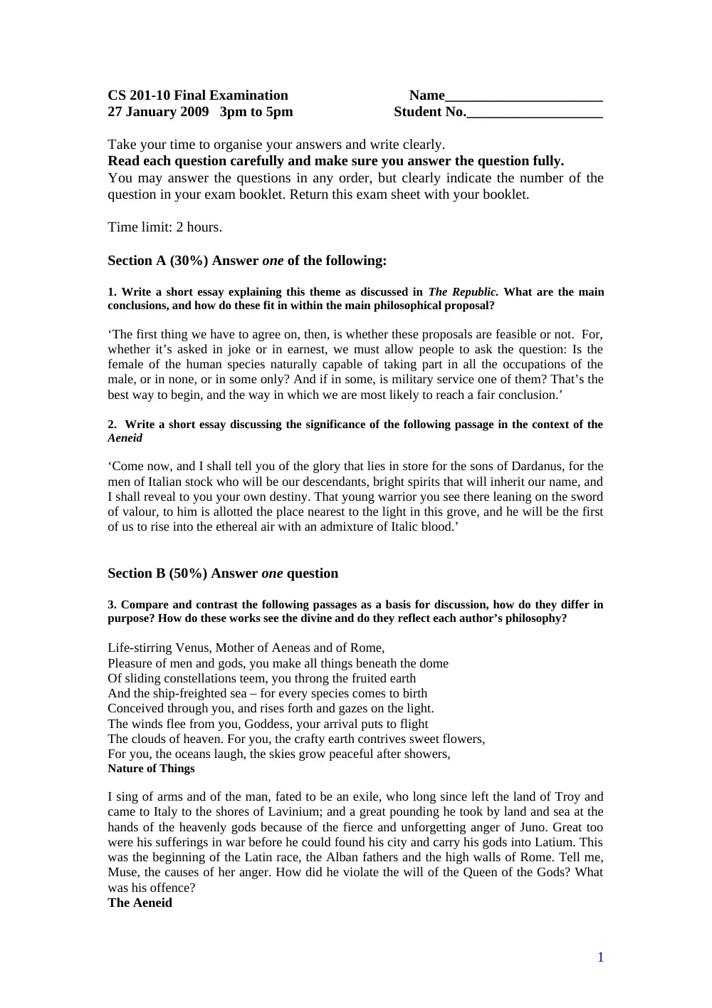 CVSP 201 Final, Fall 2008, page 1