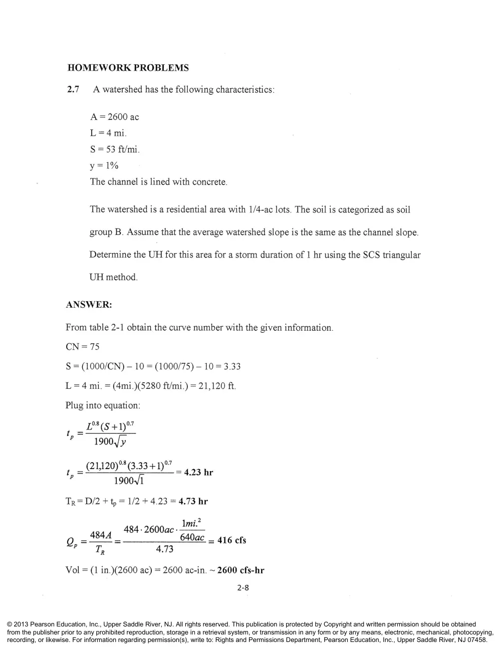 CIVE 441 Chapter 2 Solution, Fall 2015, page 8