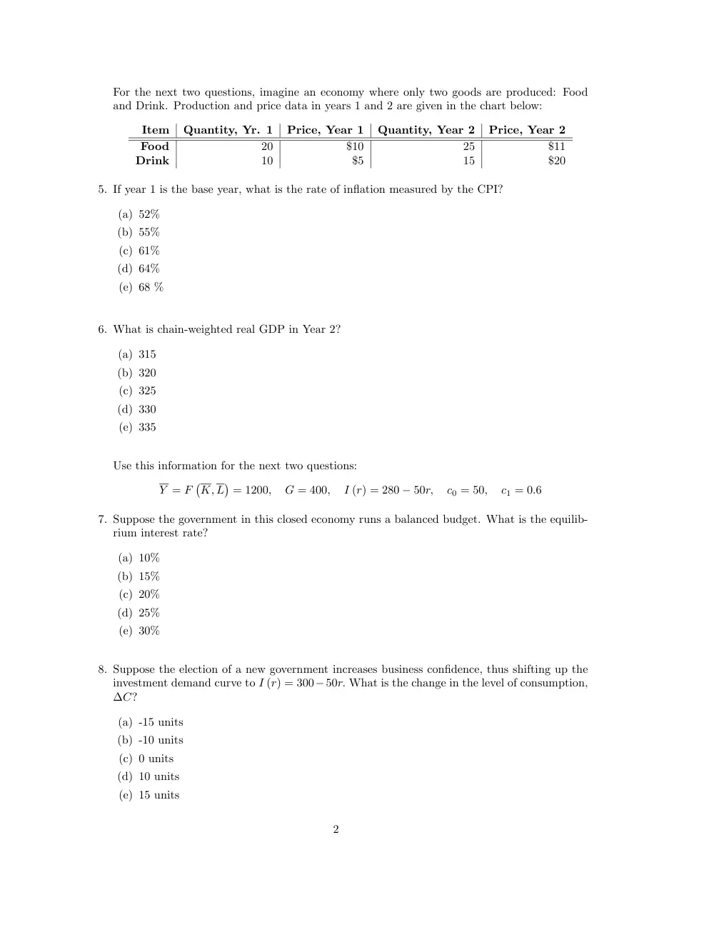 ECON 227 Midterm, Spring 2011, page 2