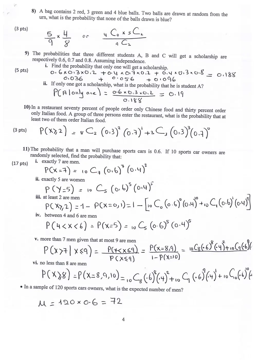 MATH 204 Exam 2, Fall 2016, page 4