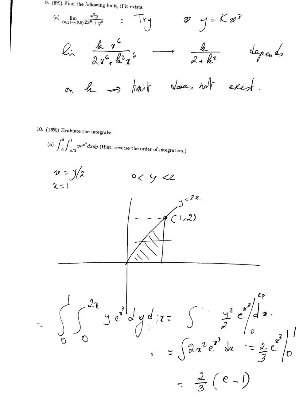 MTH 201 Final, Spring 2009, page 5