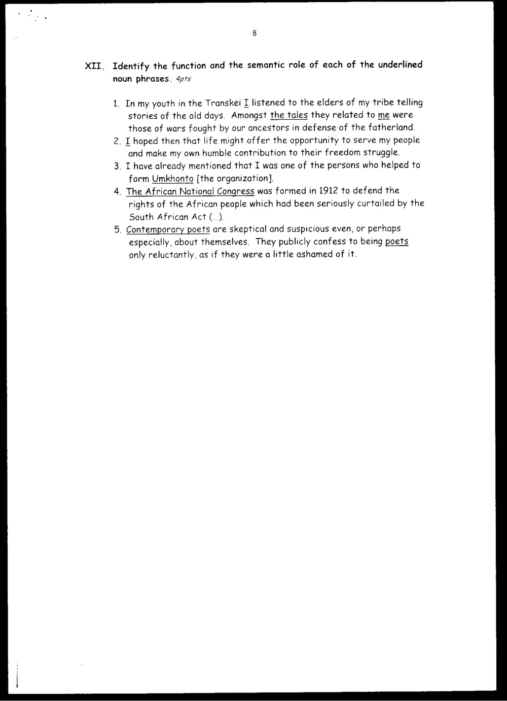 ENG 231 Final, Fall 1999, page 8