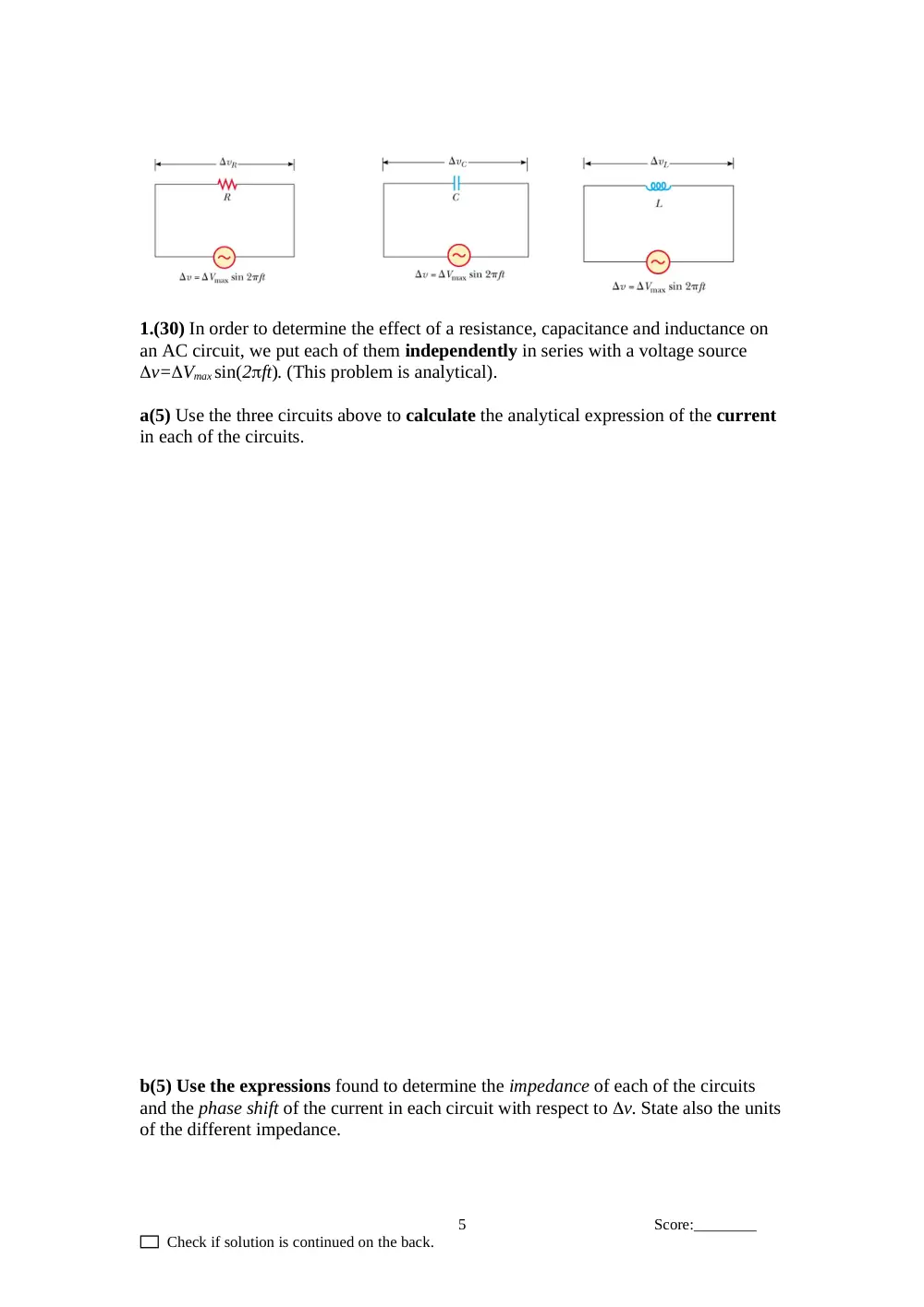 PHYS 211 Final, Fall 2008, page 5