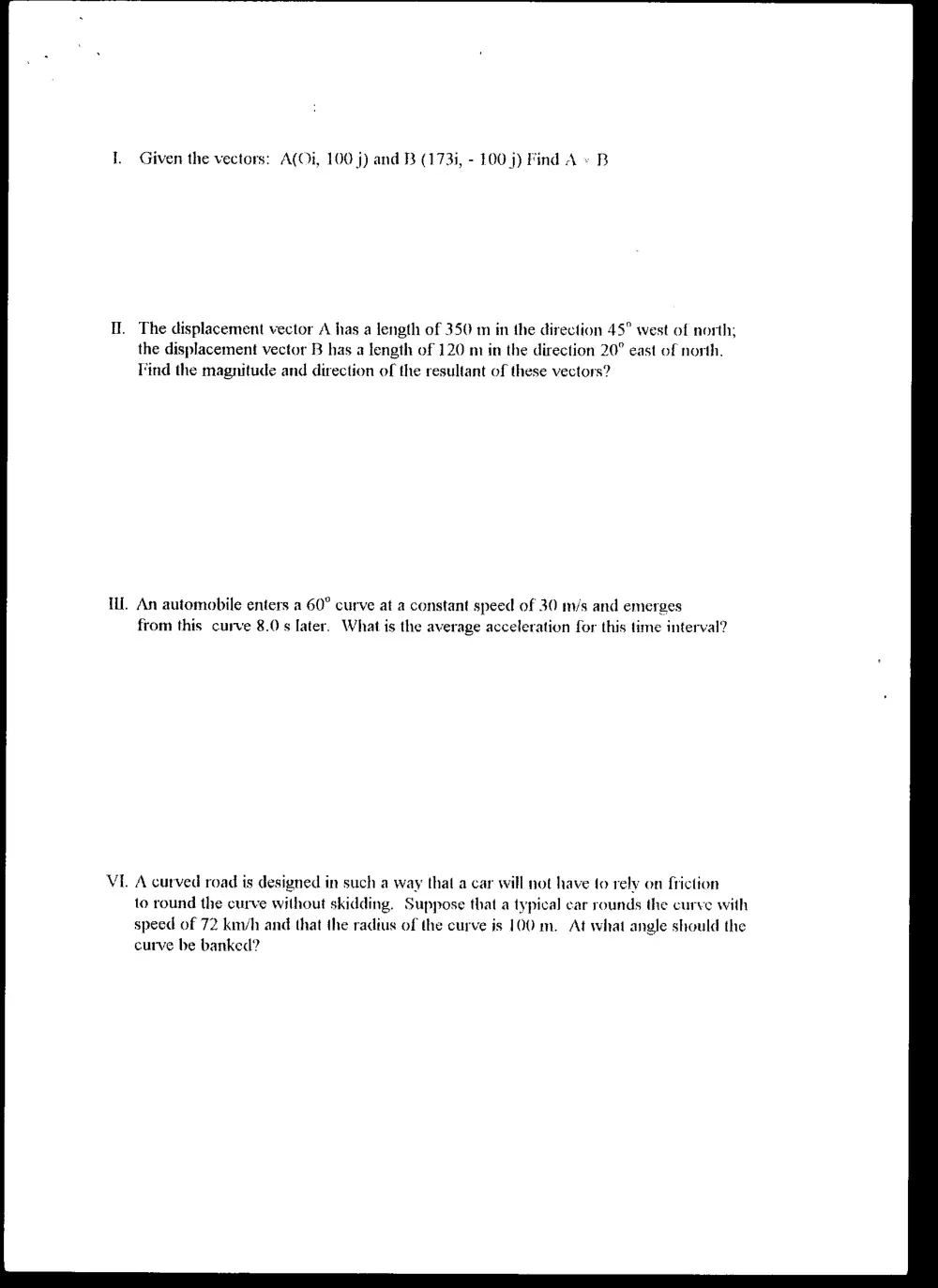 PHYS 101 Final, Fall 1997, page 2
