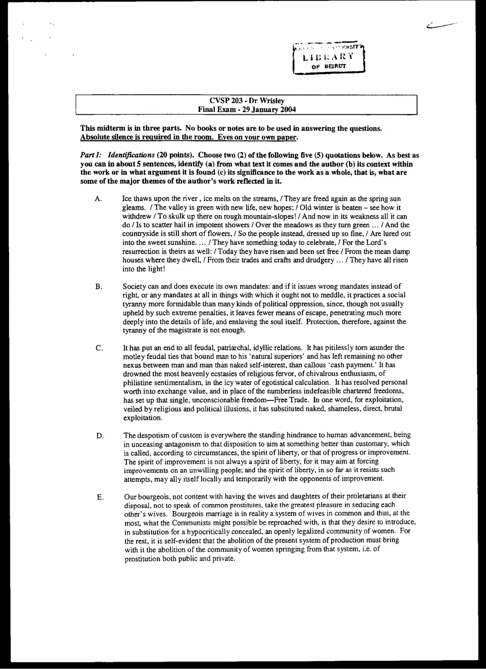 CVSP 203 Final, Fall 2004, page 1