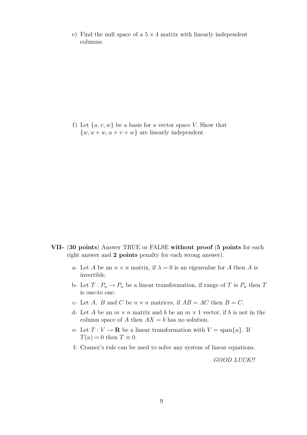 MATH 218 Final, Fall 2005, page 9