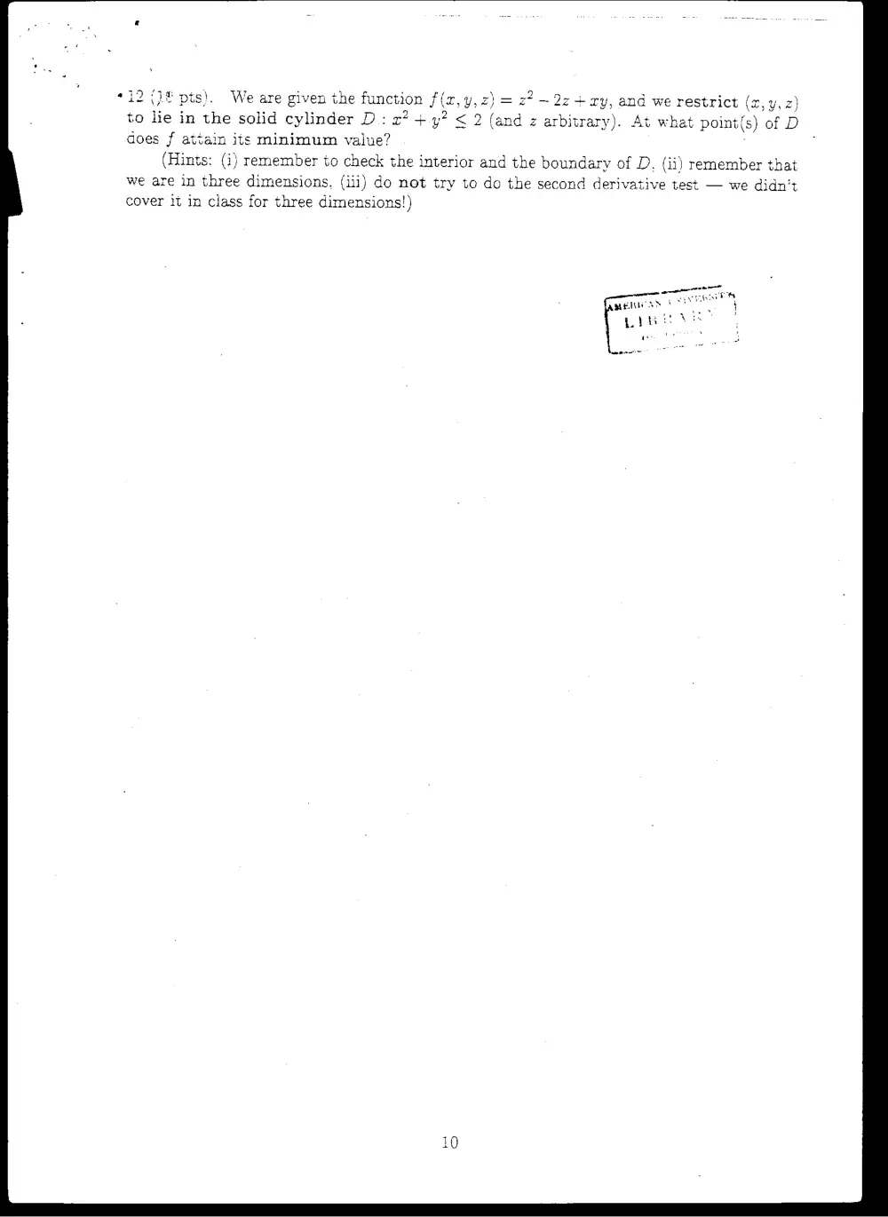 MATH 201 Final, Fall 2003, page 10