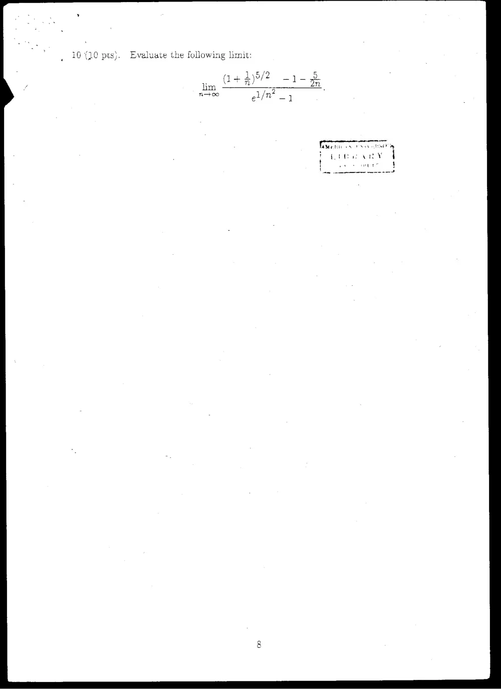 MATH 201 Final, Fall 2003, page 8