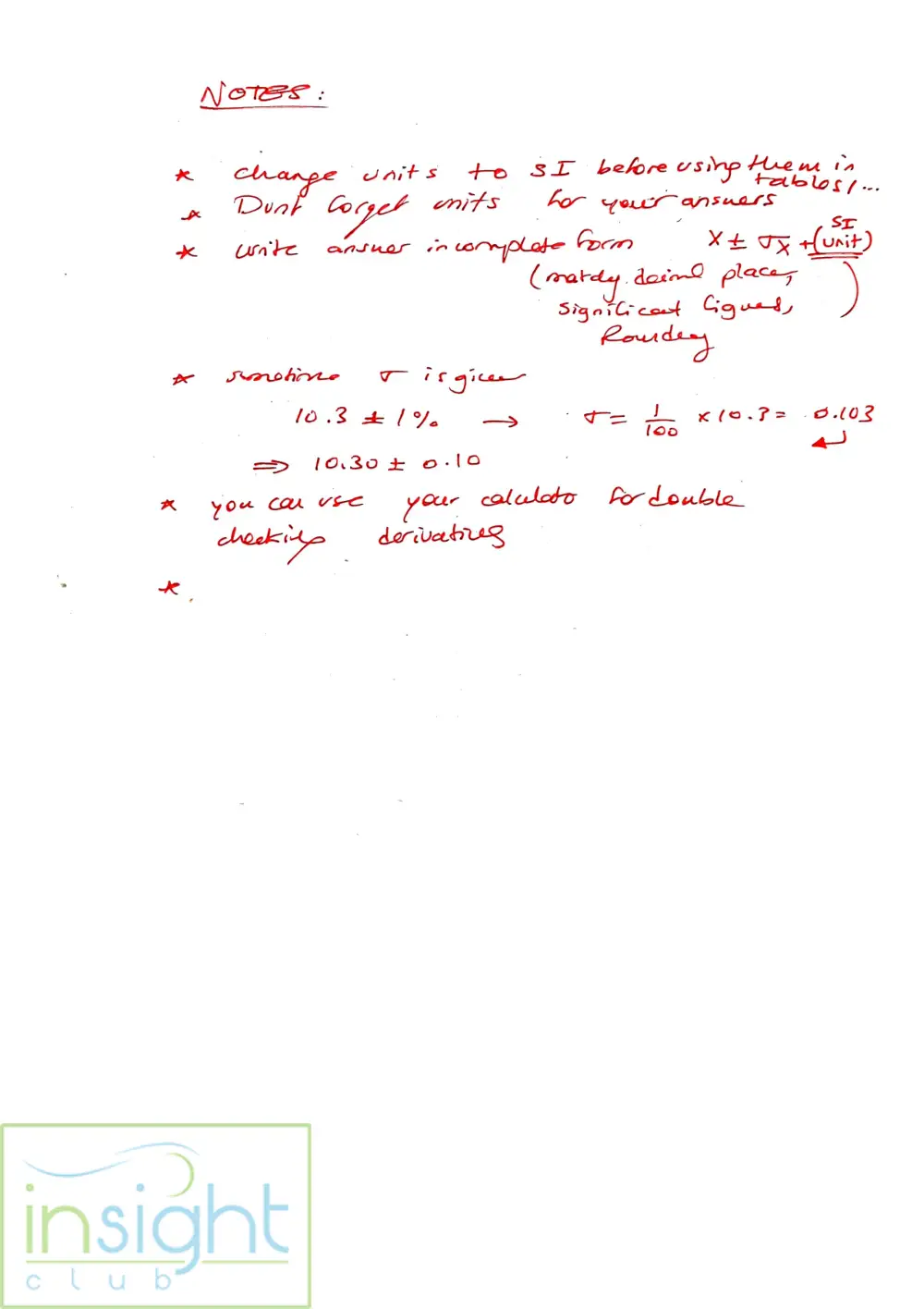 PHYS 101L Notes Summary, Spring 2017, page 9