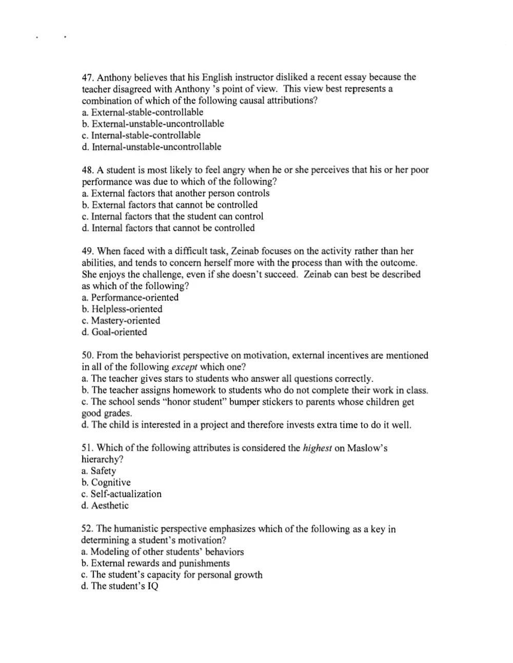 EDUC 215 Final, Spring 2010, page 9