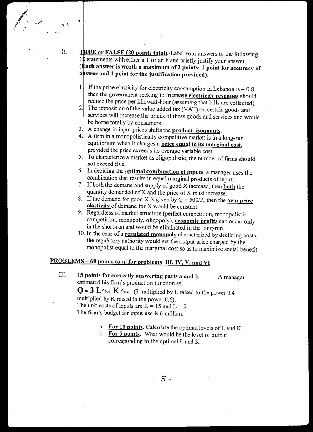 BUSS 230 Final, Fall 2002, page 5