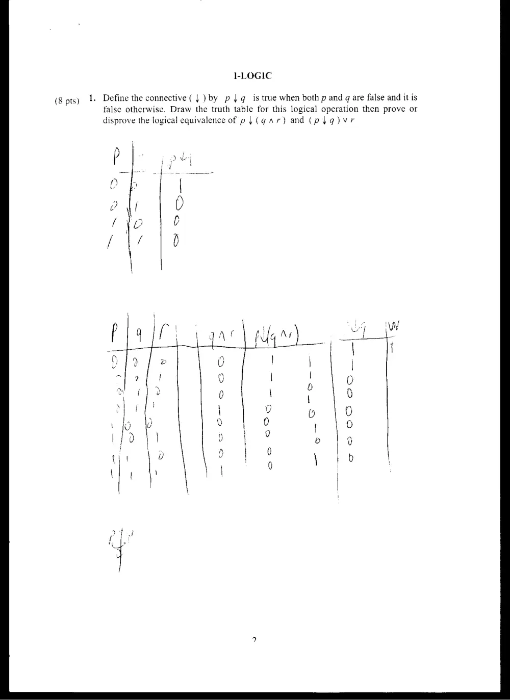 MATH 211 Exam 2, Fall 2003, page 2