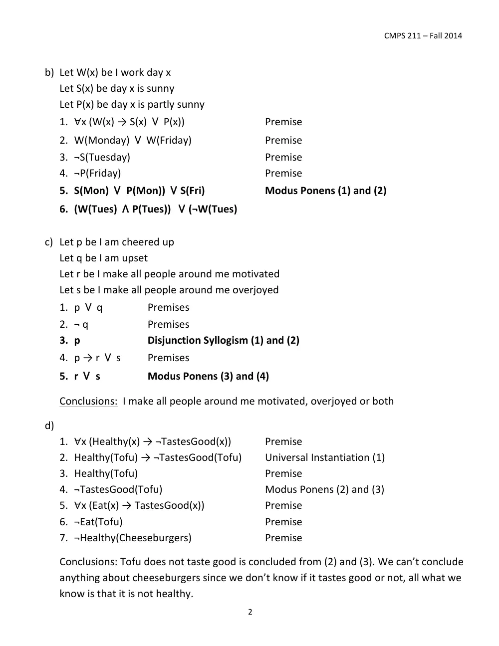 CMPS 211 Homework Assignment 04 Solution, Fall 2014, page 2