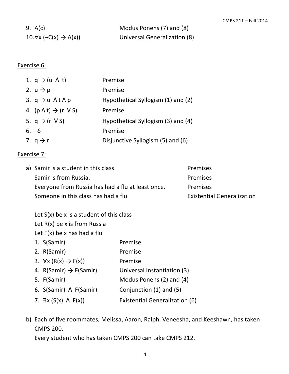 CMPS 211 Homework Assignment 04 Solution, Fall 2014, page 4