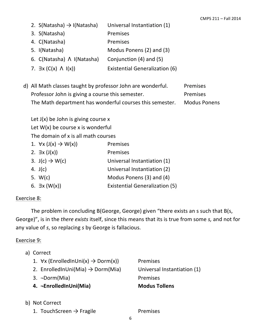 CMPS 211 Homework Assignment 04 Solution, Fall 2014, page 6