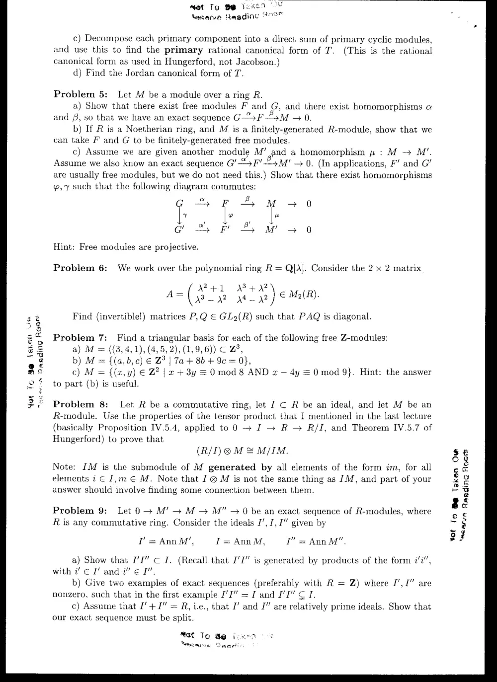MATH 341 Final, Fall 2005, page 2