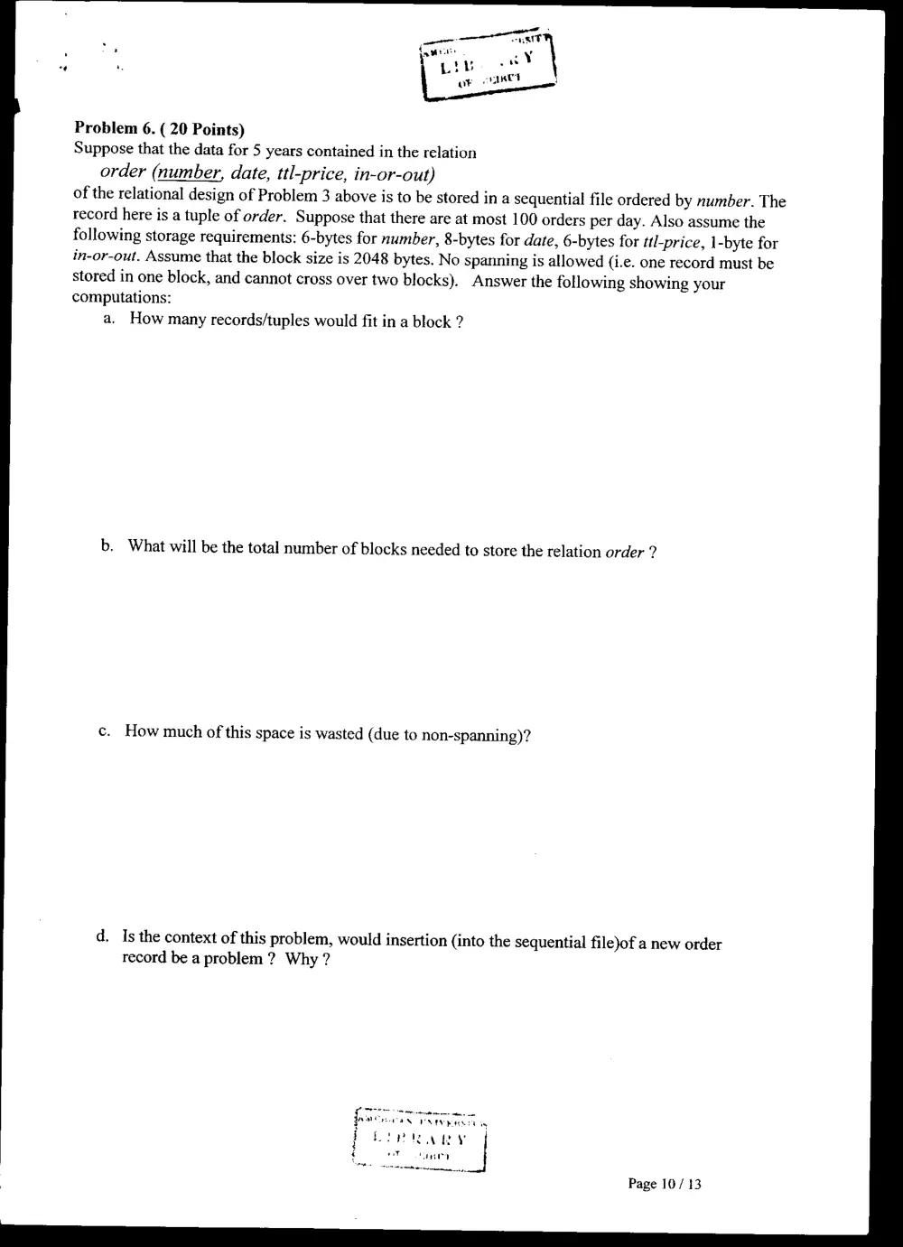 CMPS 277 Final, Fall 2003, page 10