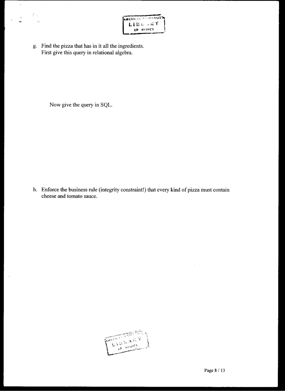 CMPS 277 Final, Fall 2003, page 8