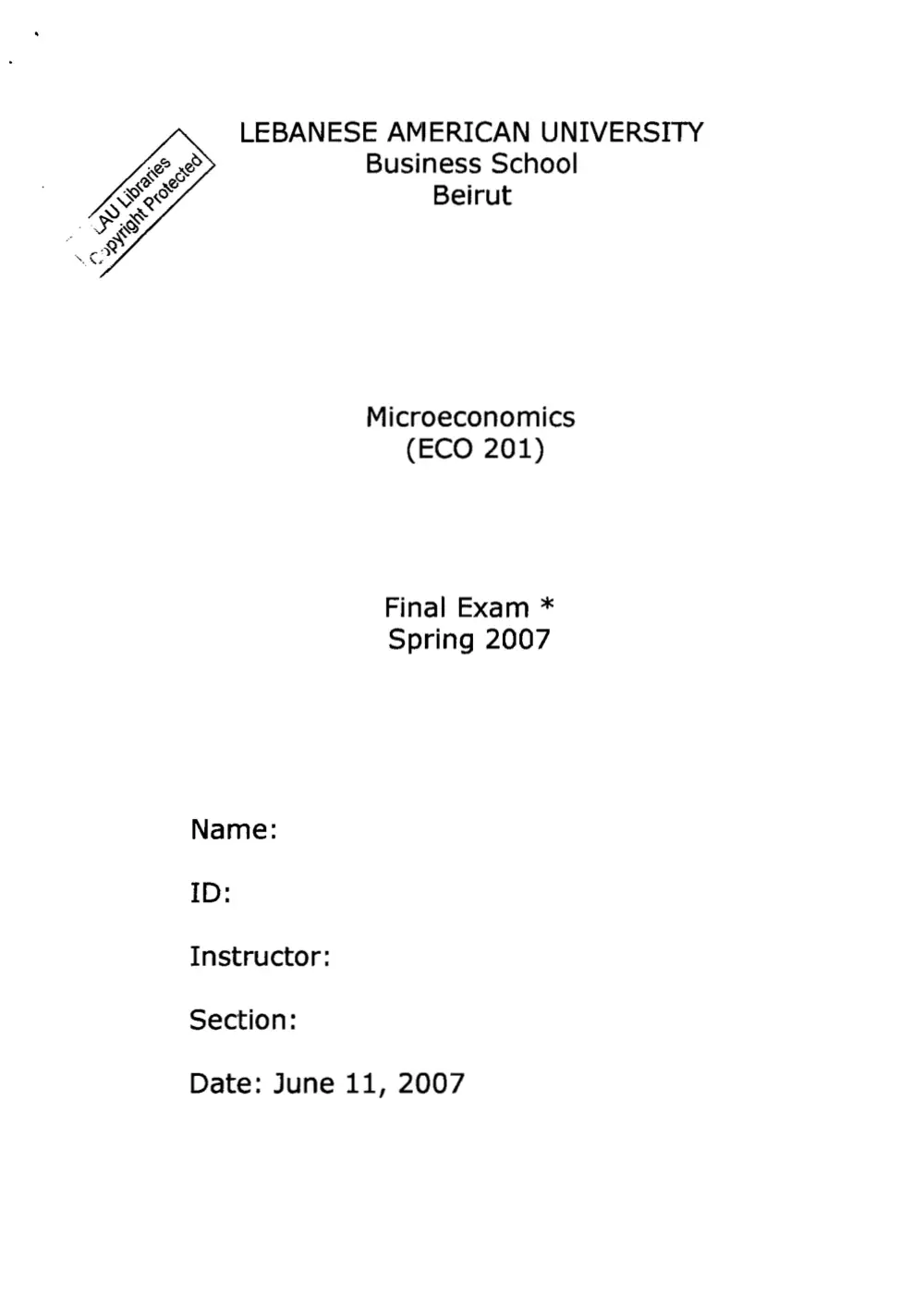 ECO 201 Final, Spring 2012, page 1