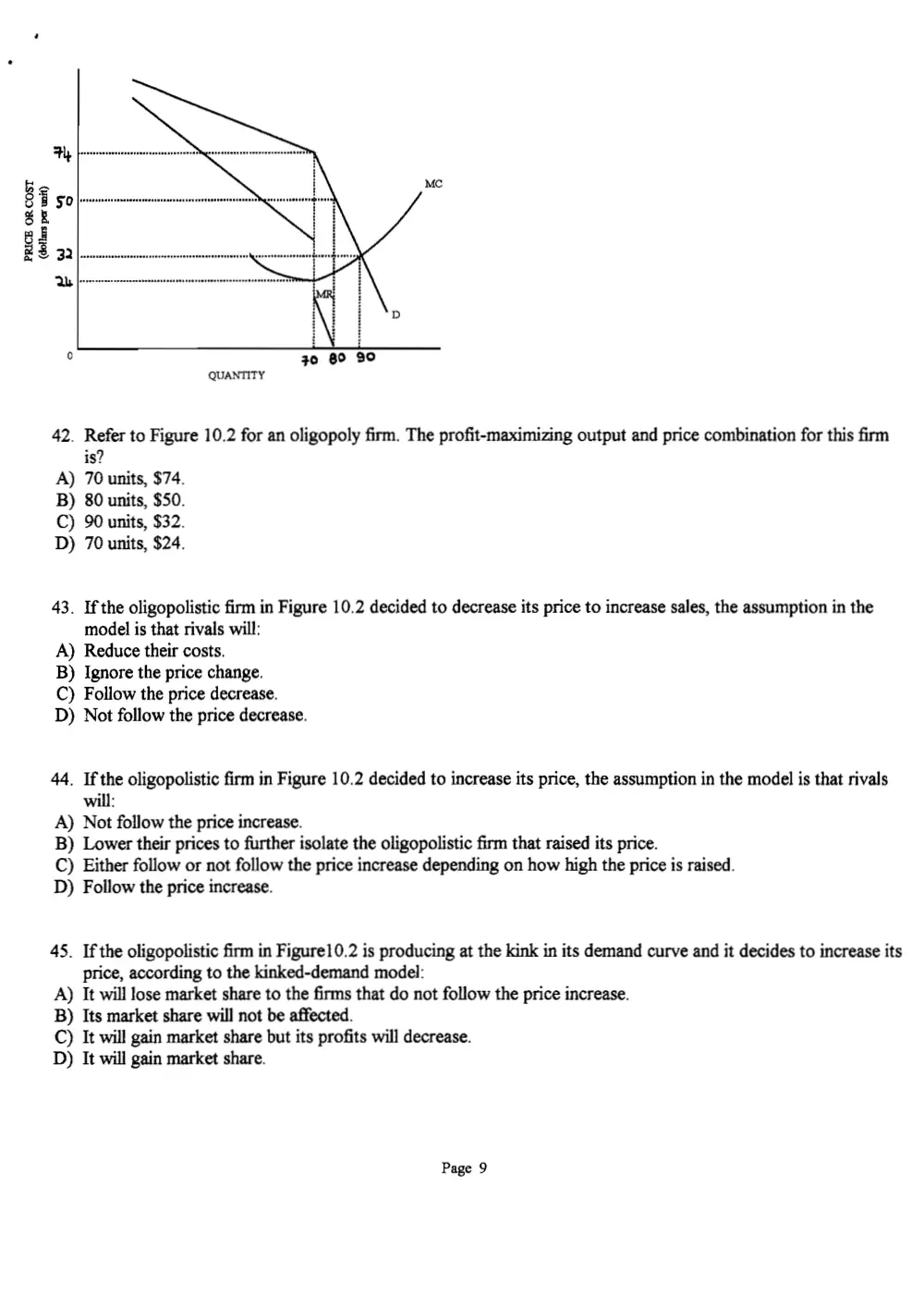 ECO 201 Final, Spring 2012, page 10
