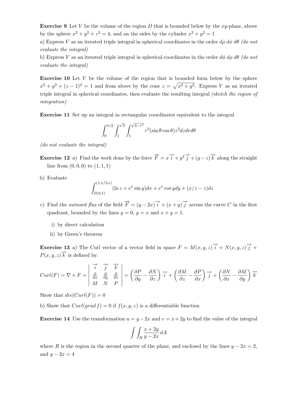 MATH 201 Final Practice, Fall 2012, page 2