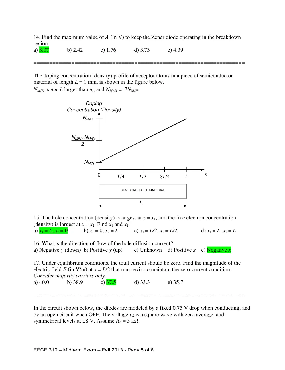 EECE 310 Midterm, Fall 2013, page 5