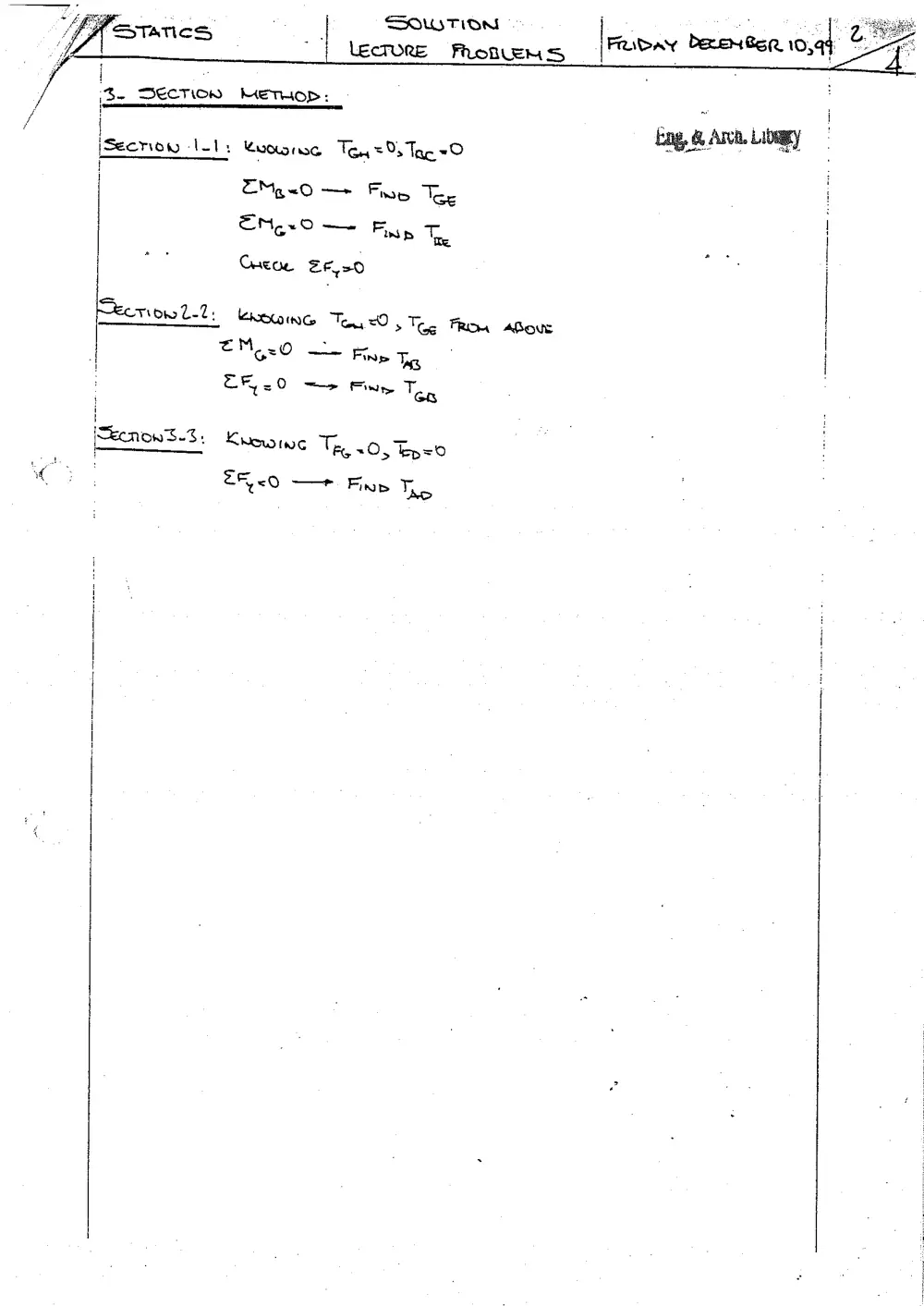 CIVE 210 Problems, Fall 1999, page 3