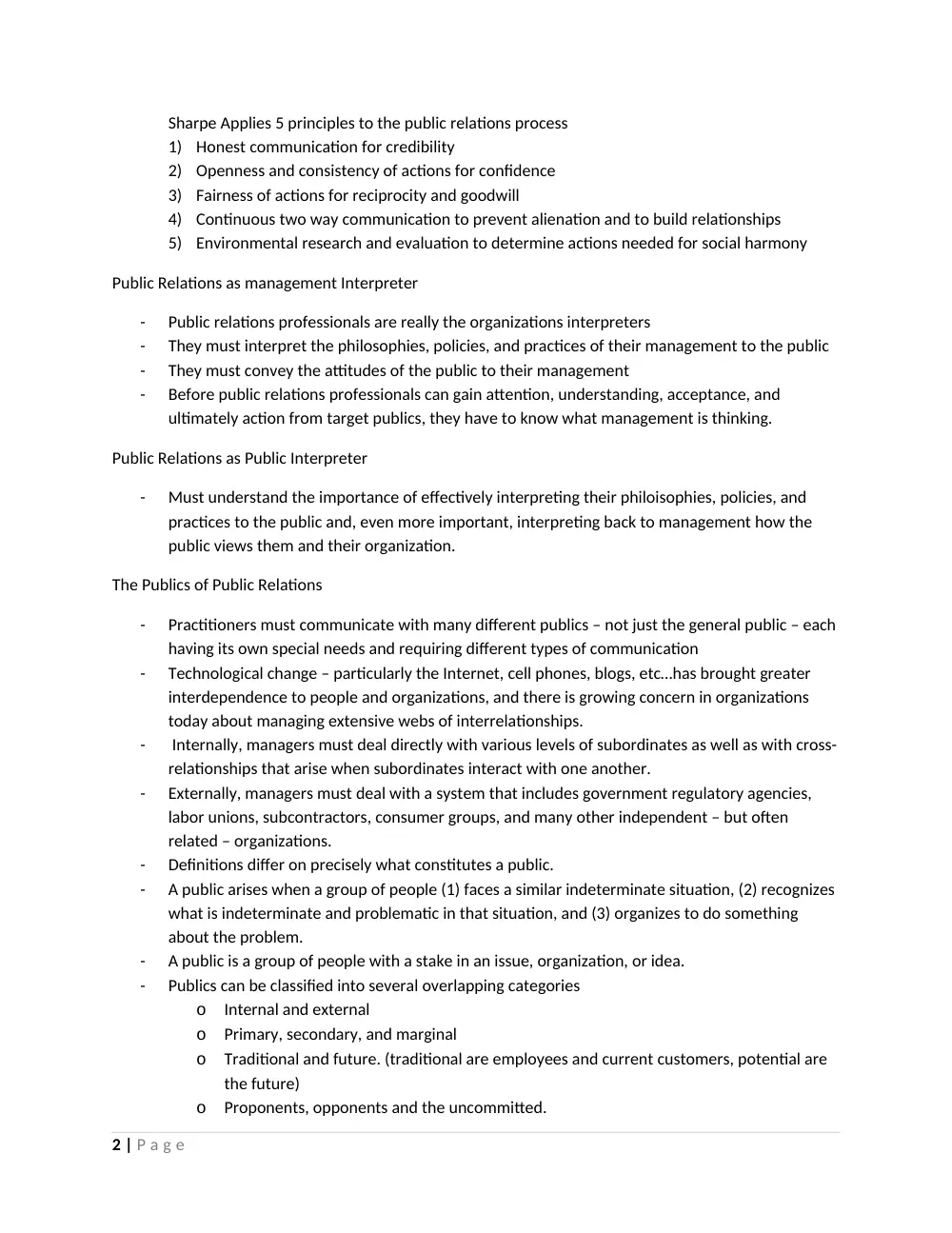 MKTG 238 Midterm Notes, Spring 2013, page 2