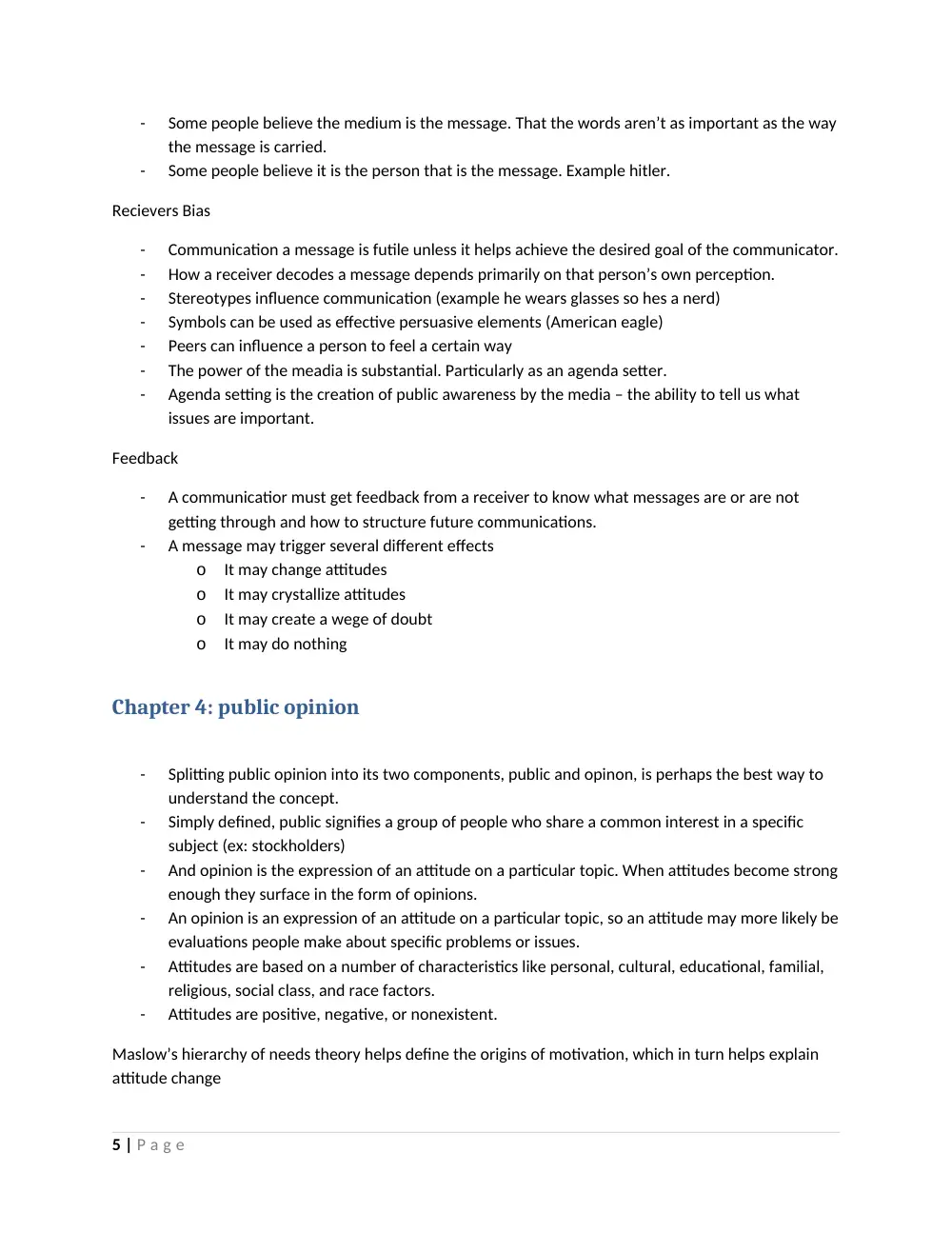 MKTG 238 Midterm Notes, Spring 2013, page 5