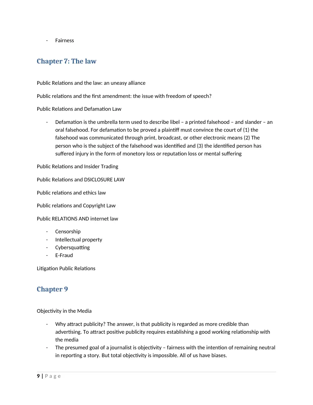 MKTG 238 Midterm Notes, Spring 2013, page 9