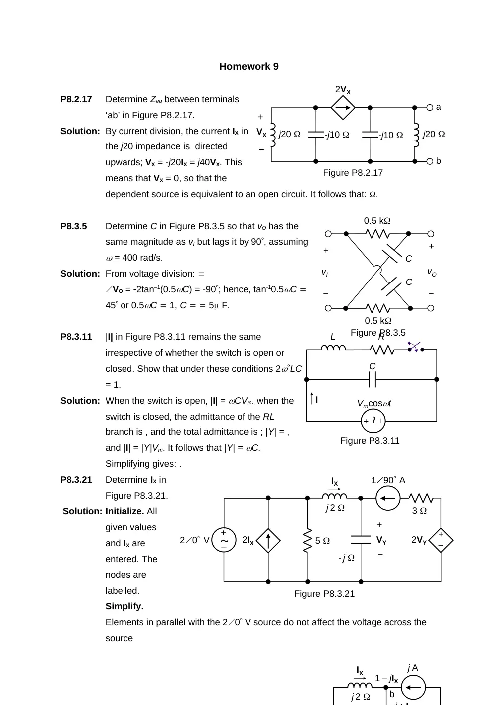 EECE 210 Homework 9 with Solution, Fall 2014, page 1