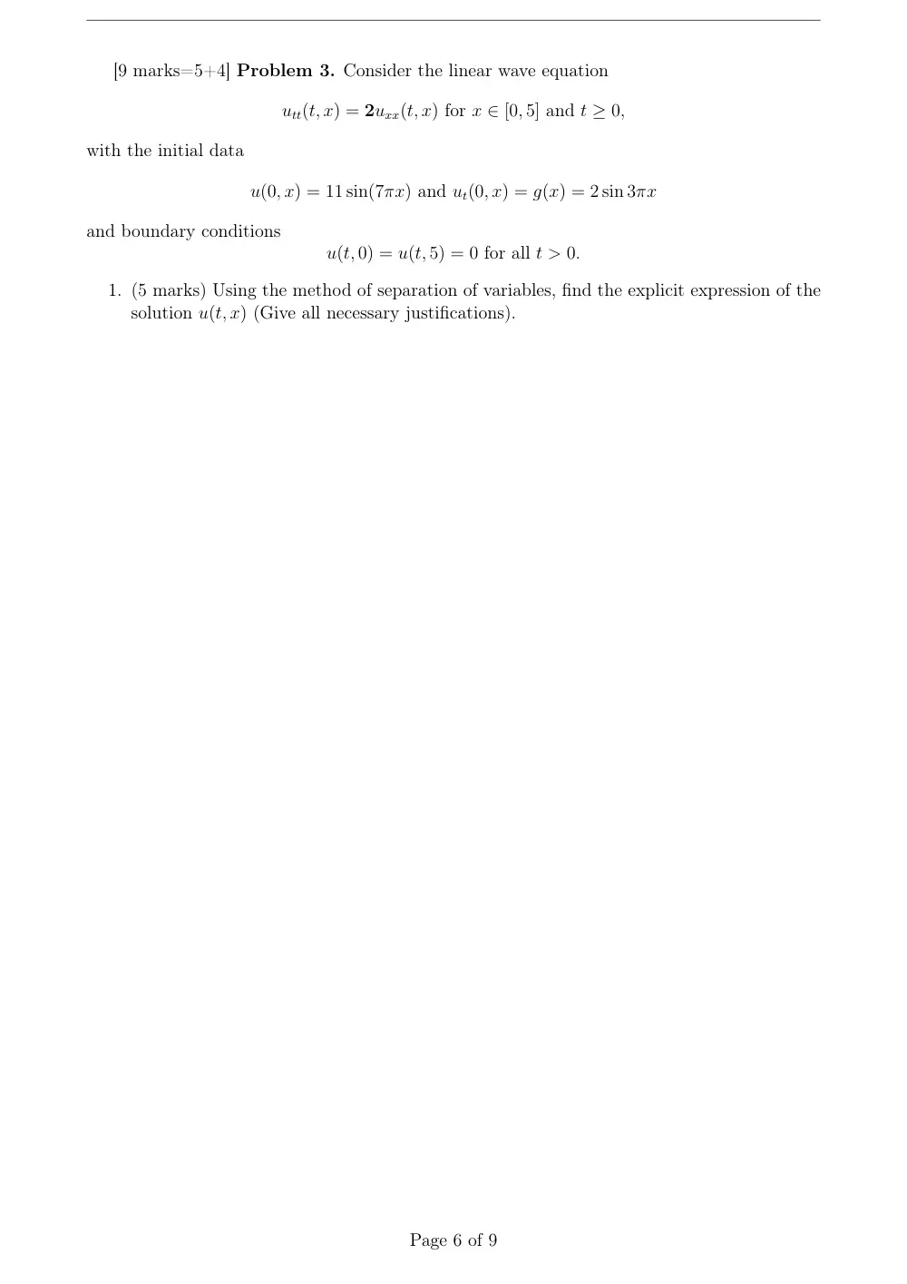 MATH 212 Exam 2, Spring 2011, page 6