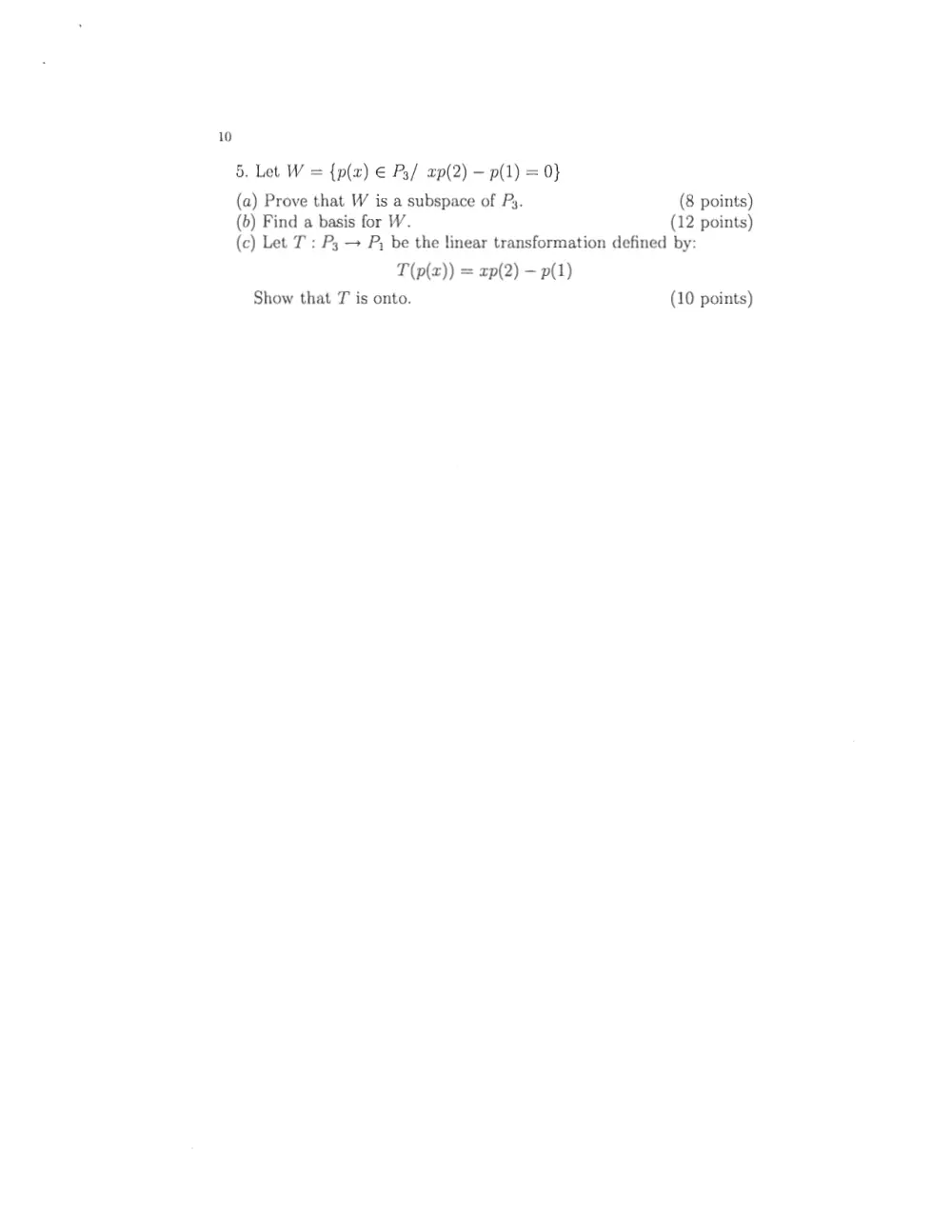 MATH 218 Final, Fall 2009, page 10