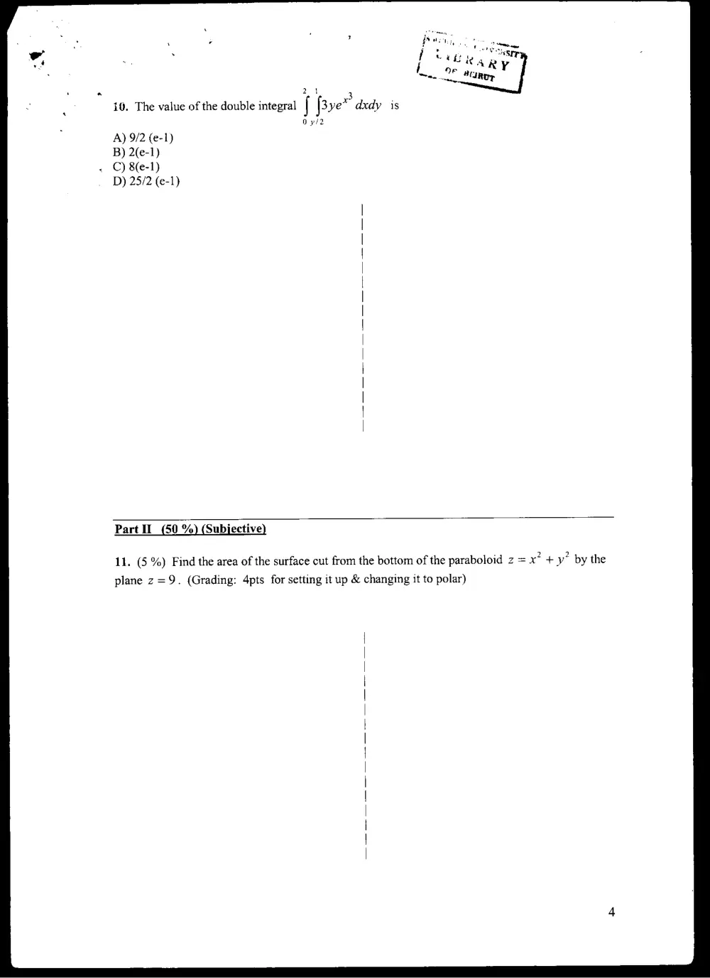 MATH 201 Exam 2, Fall 2004, page 4