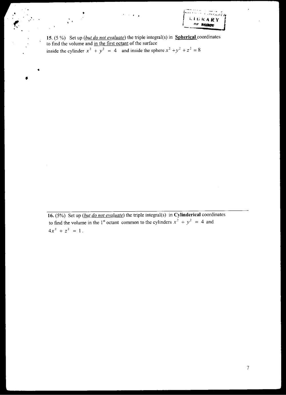 MATH 201 Exam 2, Fall 2004, page 7