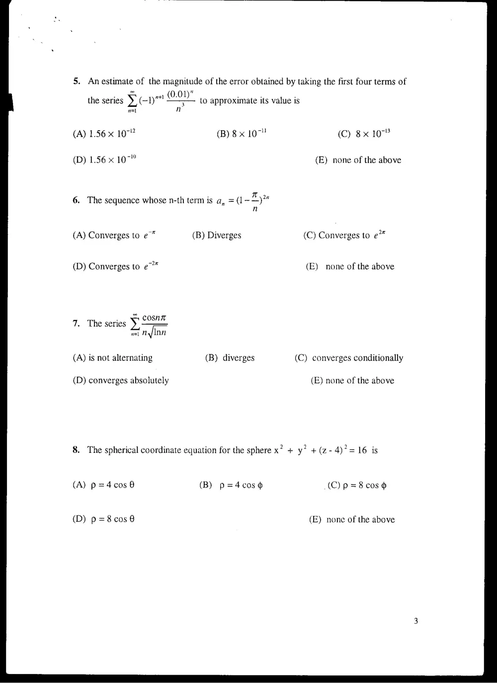 MATH 201 Final, Fall 1999, page 3
