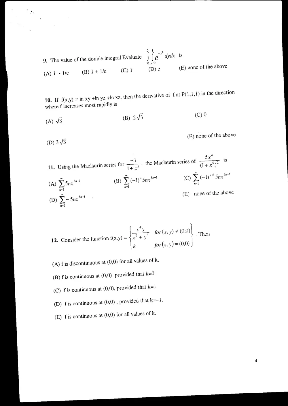 MATH 201 Final, Fall 1999, page 4