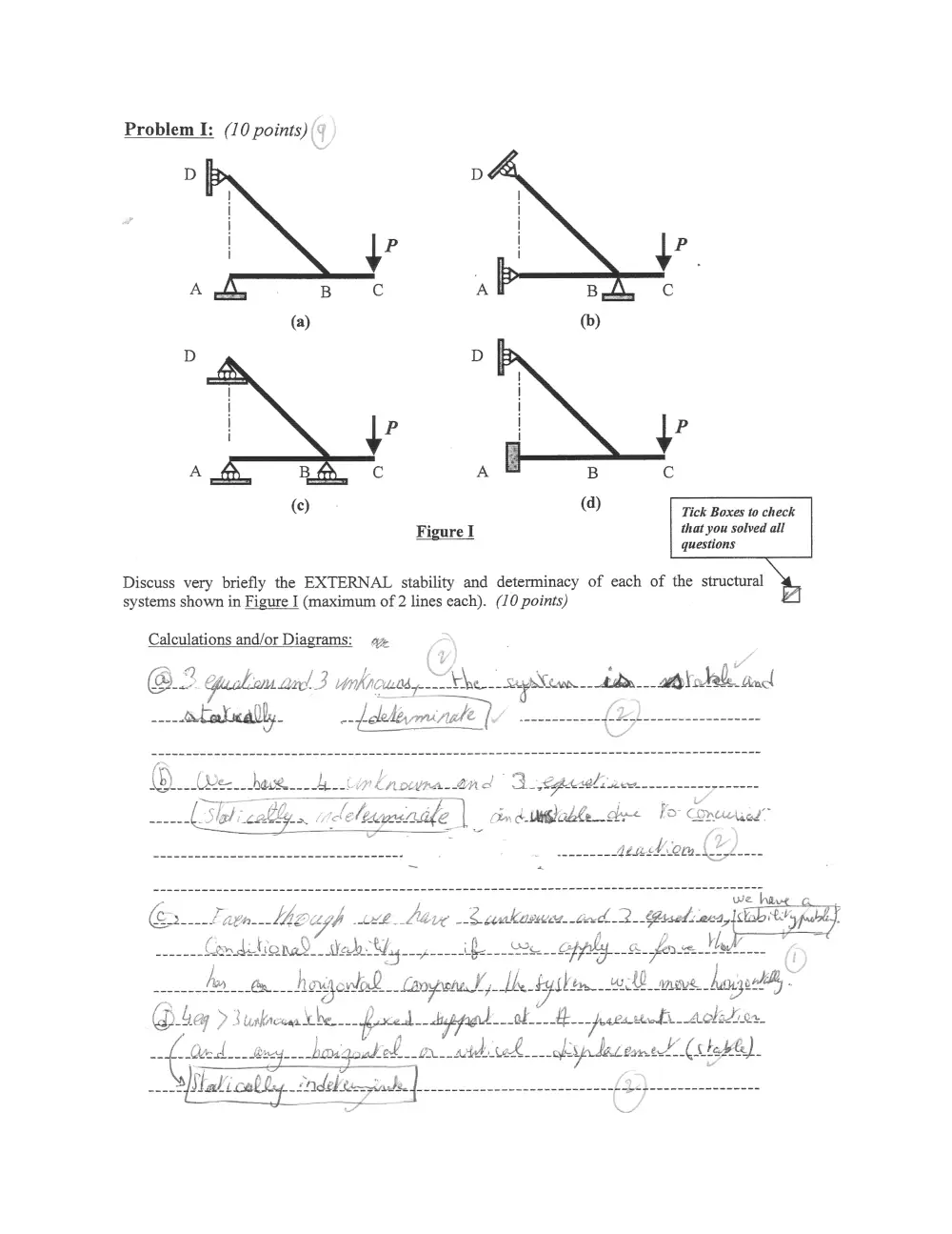 CIVE 210 Exam 2 with Solution, Fall 2011, page 1