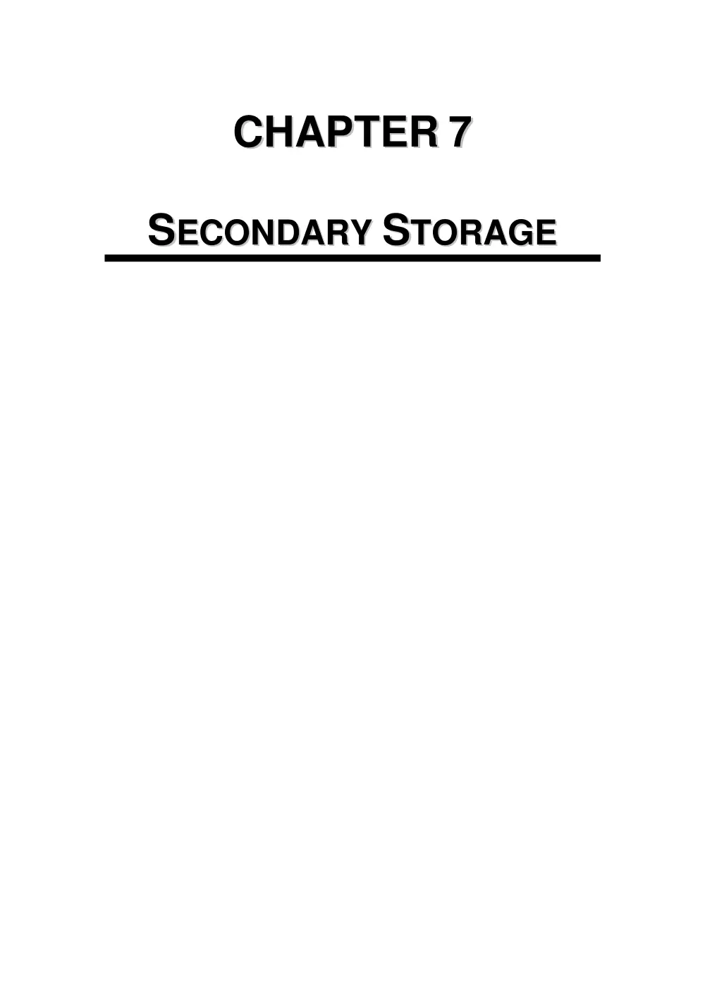 CSC 201 Chapter 7, Spring 2007, page 1