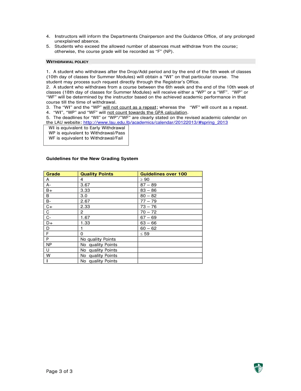 PHY 201 Syllabus, Spring 2013, page 3